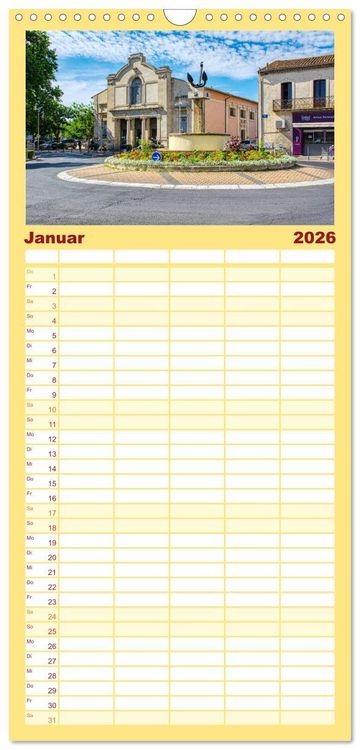 Produktbild: Familienplaner 2026 - Marseillan - Schmuckst&uuml;ck am Bassin de Thau mit 5 Spalten (Wandkalender, 21 x 45 cm) CALVENDO