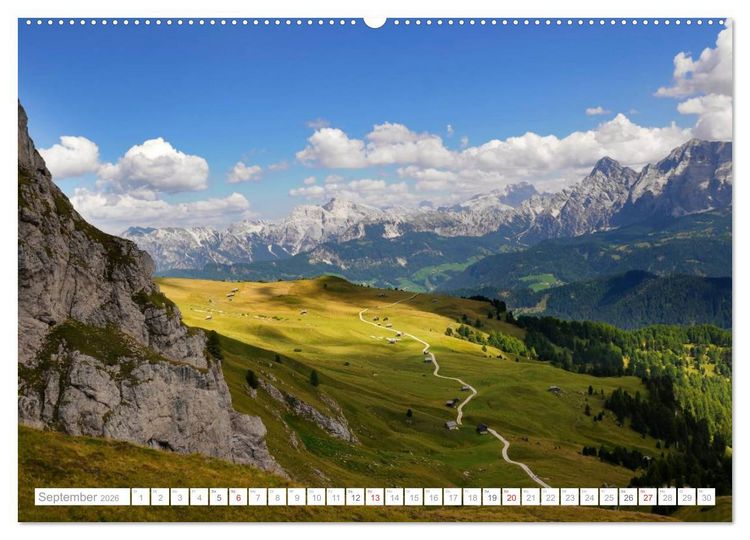 Produktbild: Bekannte und unbekannte Wanderziele in S&uuml;dtirol (hochwertiger Premium Wandkalender 2026 DIN A2 quer), Kunstdruck in Hochglanz