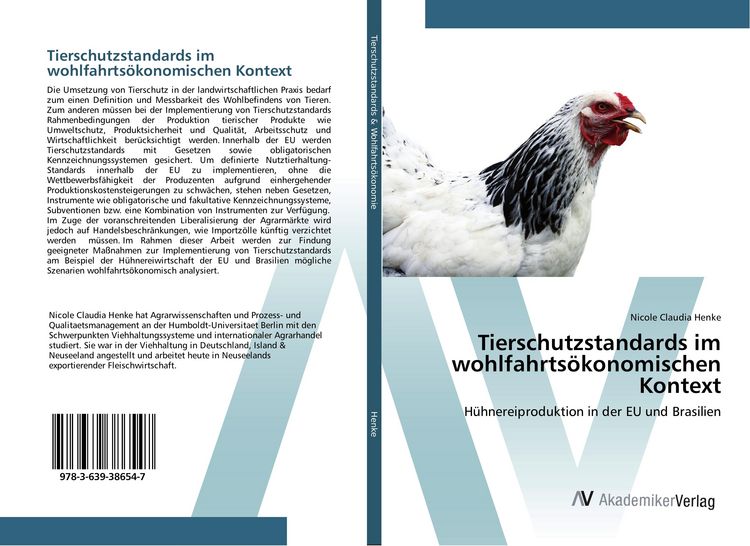 Produktbild: Tierschutzstandards im wohlfahrts&ouml;konomischen Kontext
