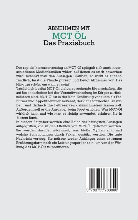Produktbild: Abnehmen mit MCT &Ouml;l - Das Praxisbuch