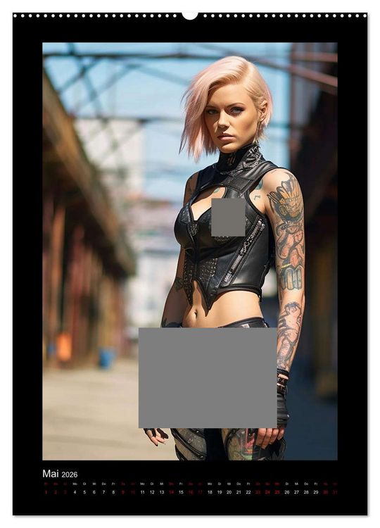 Produktbild: Cybergirls (Wandkalender 2026 DIN A2 hoch), CALVENDO Monatskalender