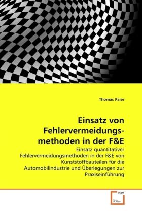 Produktbild: Paier, T: Einsatz von Fehlervermeidungs- methoden in der F&E