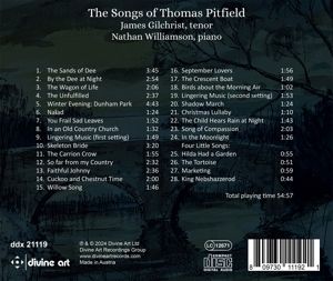 Produktbild: The songs of Thomas Pitfield
