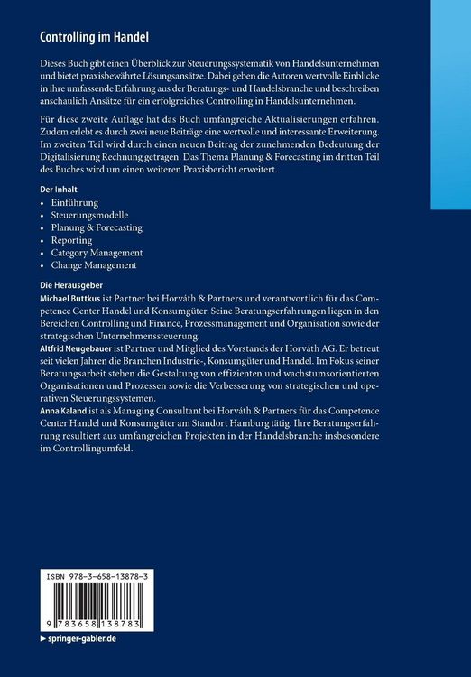 Produktbild: Controlling im Handel