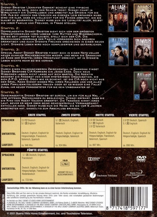 Produktbild: Alias - Staffel 1-5 [29 DVDs]