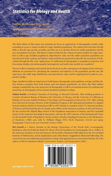 Produktbild: Applied Mathematical Demography