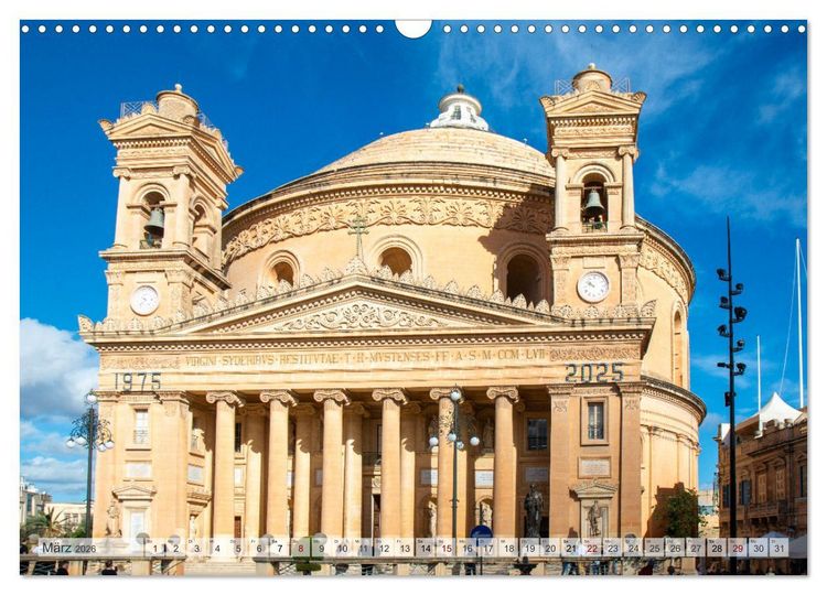 Produktbild: Malta - Wo Geschichte lebendig ist (Wandkalender 2026 DIN A3 quer), CALVENDO Monatskalender