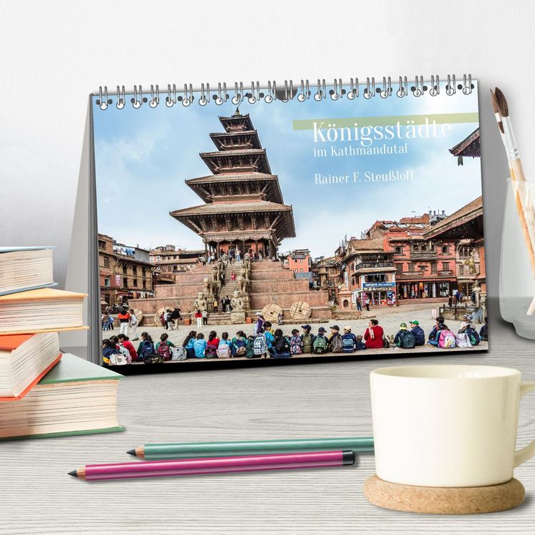 Produktbild: K&ouml;nigsst&auml;tte im Kathmandutal (Tischkalender 2026 DIN A5 quer), CALVENDO Monatskalender