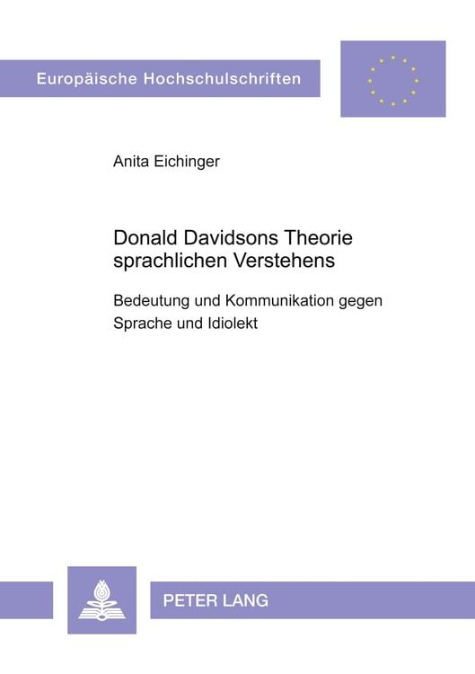Produktbild: Donald Davidsons Theorie sprachlichen Verstehens