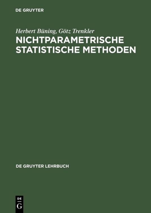 Produktbild: Nichtparametrische statistische Methoden
