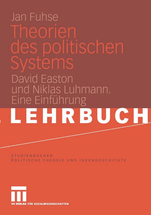 Produktbild: Theorien des politischen Systems