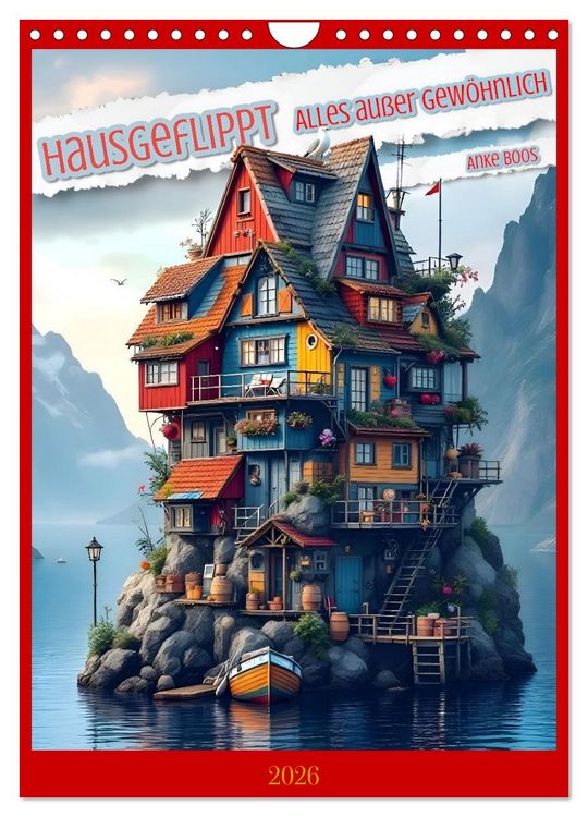 Produktbild: Hausgeflippt (Wandkalender 2026 DIN A4 hoch), CALVENDO Monatskalender