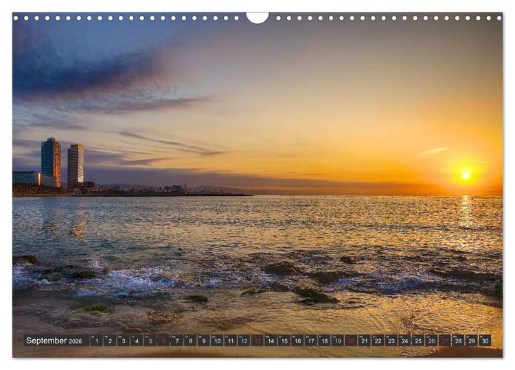 Produktbild: Metropole Barcelona (Wandkalender 2026 DIN A3 quer), CALVENDO Monatskalender