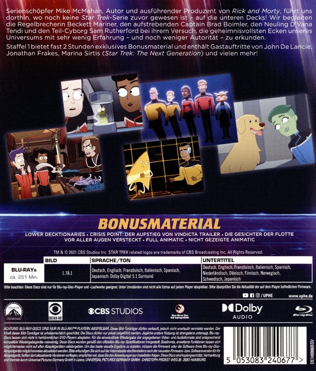 Produktbild: STAR TREK: Lower Decks - Staffel 1 [2 BRs]