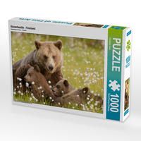 Produktbild: CALVENDO Puzzle B&auml;renfamilie - Finnland | 1000 Teile Lege-Gr&ouml;&szlig;e 64x48cm Foto-Puzzle f&uuml;r gl&uuml;ckliche Stunden