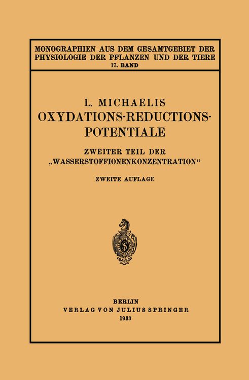 Produktbild: Oxydations-Reductions-Potentiale
