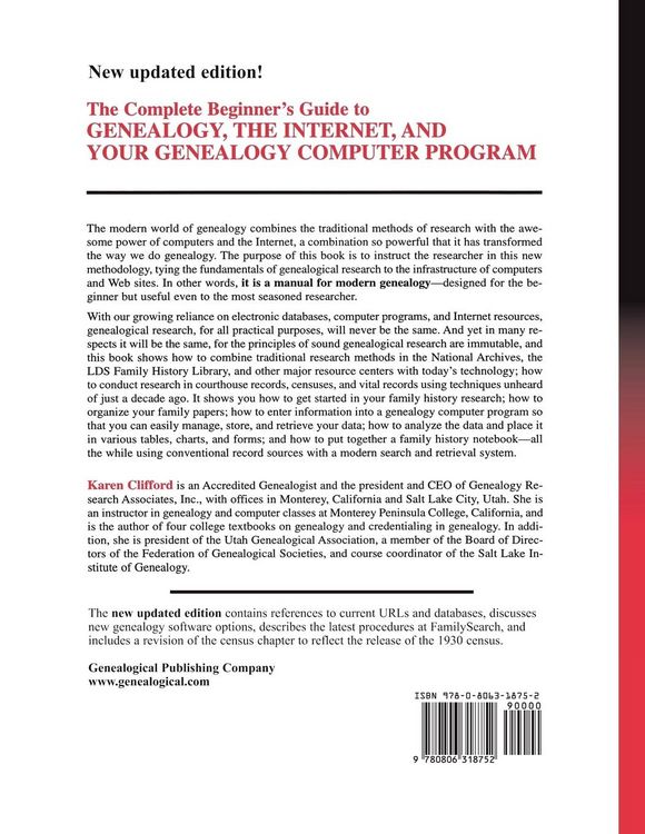 Produktbild: Complete Beginner's Guide to Genealogy, the Internet, and Your Genealogy Computer Program. Updated Edition (Updated)