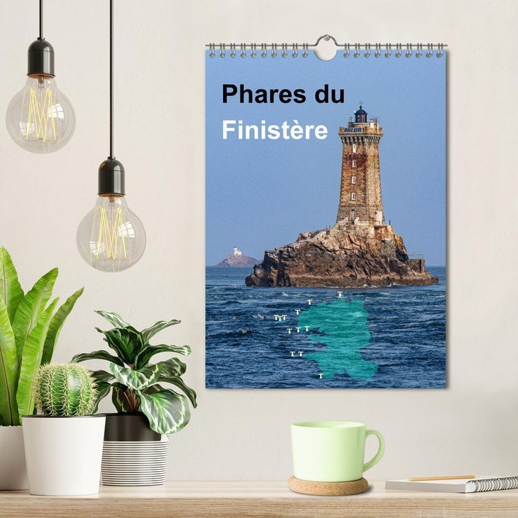 Produktbild: Phares du Finist&egrave;re (Calendrier mural 2026 DIN A4 horizontal), CALVENDO calendrier mensuel
