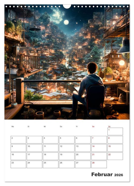 Produktbild: METAVERSE Cooler Terminplaner (Wandkalender 2026 DIN A3 hoch), CALVENDO Monatskalender