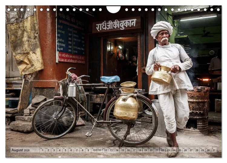 Produktbild: Alltag in Indien (Wandkalender 2026 DIN A4 quer), CALVENDO Monatskalender