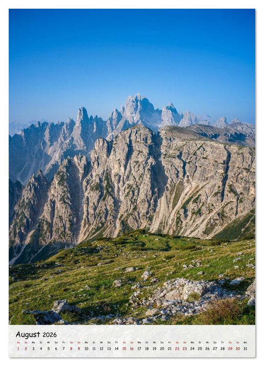Produktbild: Rund um die ... Drei Zinnen (Wandkalender 2026 DIN A4 hoch), CALVENDO Monatskalender