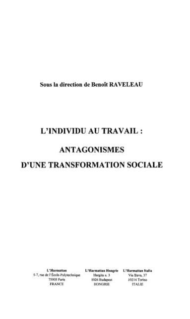 Produktbild: Individu au travail l'