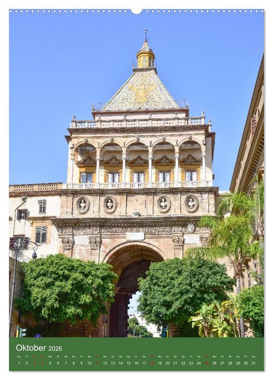 Produktbild: Spaziergang durch Palermo (Wandkalender 2026 DIN A2 hoch), CALVENDO Monatskalender
