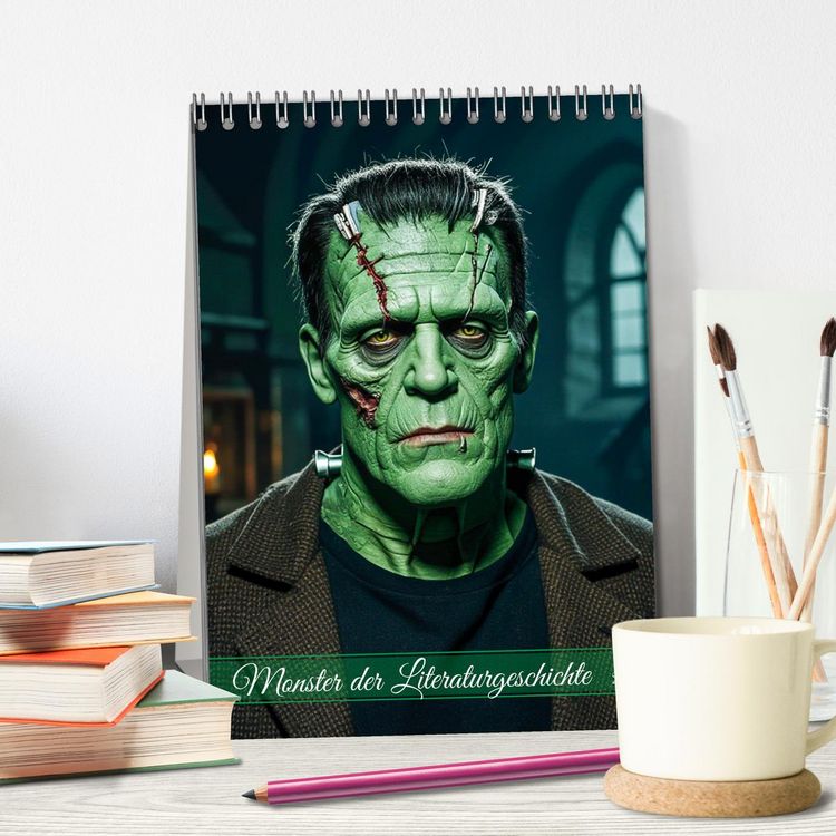 Produktbild: Monster der Literaturgeschichte (Tischkalender 2026 DIN A5 hoch), CALVENDO Monatskalender