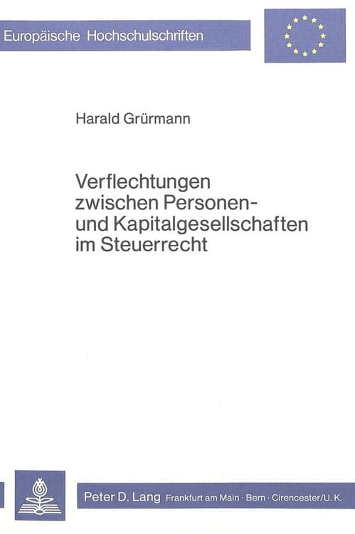 Produktbild: Verflechtungen zwischen Personen- und Kapitalgesellschaften im Steuerrecht
