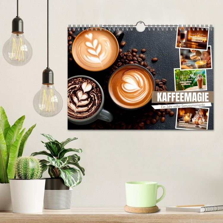 Produktbild: Kaffeemagie - Ein Jahr voller Genussmomente (Wandkalender 2026 DIN A4 quer), CALVENDO Monatskalender