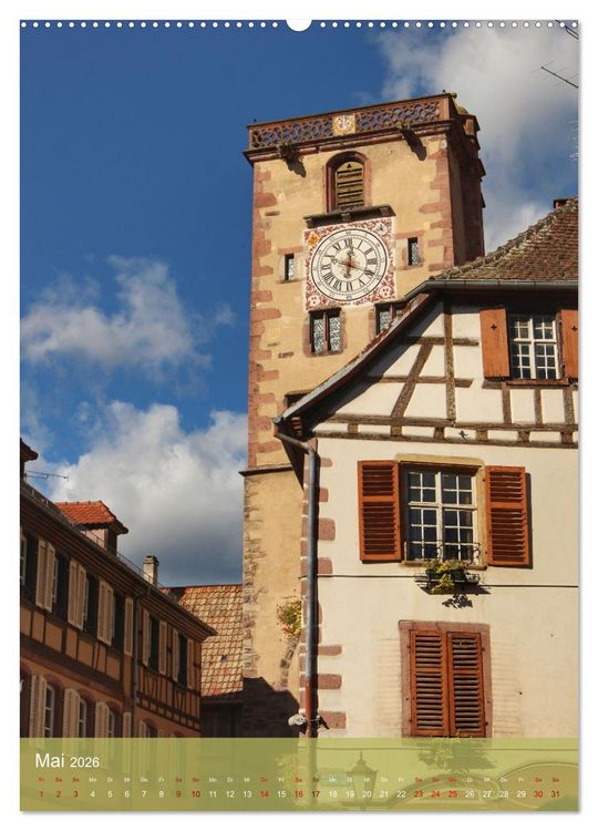 Produktbild: Reise durchs Elsass (hochwertiger Premium Wandkalender 2026 DIN A2 hoch), Kunstdruck in Hochglanz