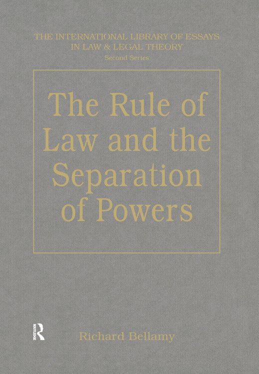 Produktbild: The Rule of Law and the Separation of Powers