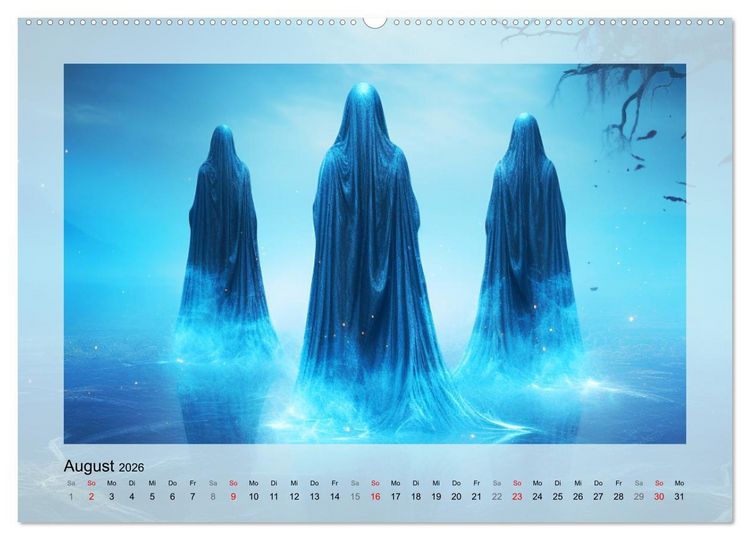 Produktbild: Avalons magische Frauen. Geheimnisvolle und Sagenumwobene Insel (Wandkalender 2026 DIN A2 quer), CALVENDO Monatskalender