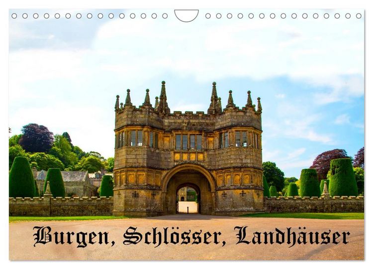 Produktbild: Burgen, Schl&ouml;sser, Landh&auml;user (Wandkalender 2026 DIN A4 quer), CALVENDO Monatskalender