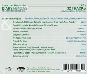 Produktbild: Diary - selected recordings 1989-2022