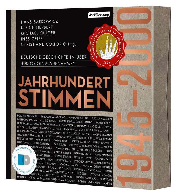 Produktbild: Jahrhundertstimmen 1945-2000 - Deutsche Geschichte in &uuml;ber 400 Originalaufnahmen