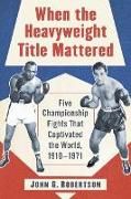 Produktbild: When The Heavyweight Title Mat