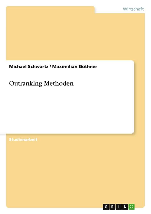 Produktbild: Outranking Methoden