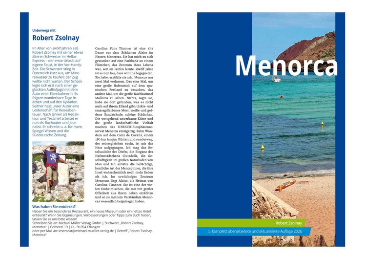 Produktbild: MICHAEL M&Uuml;LLER Reisef&uuml;hrer Menorca