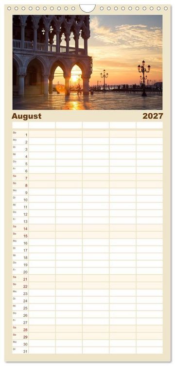 Produktbild: Familienplaner 2027 - Italien - Eine Reise durch Bel Paese mit 5 Spalten (Wandkalender, 21 x 45 cm) CALVENDO