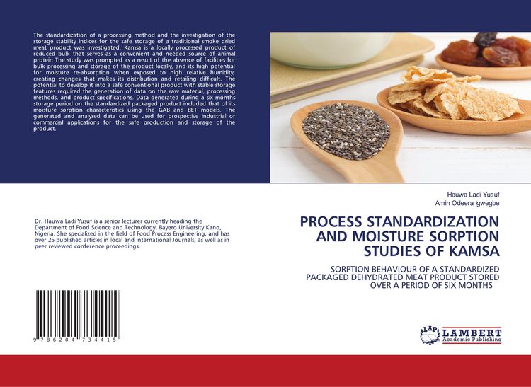 Produktbild: Process Standardization and Moisture Sorption Studies Of Kamsa