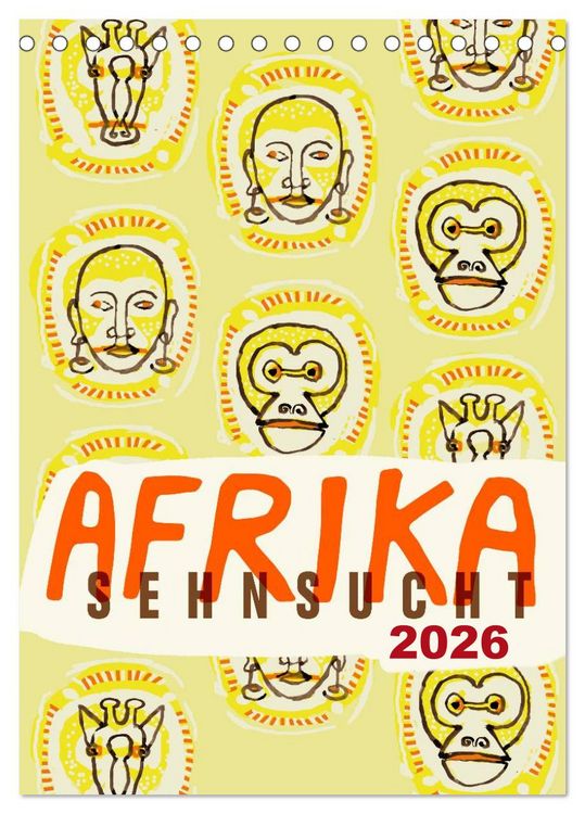 Produktbild: Afrika-Sehnsucht 2026 (Tischkalender 2026 DIN A5 hoch), CALVENDO Monatskalender