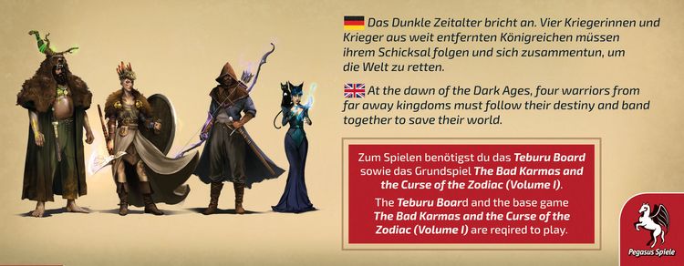 Produktbild: Teburu: The Bad Karmas and the Curse of the Zodiac: The Dark Ages Heroes [Erweiterung]
