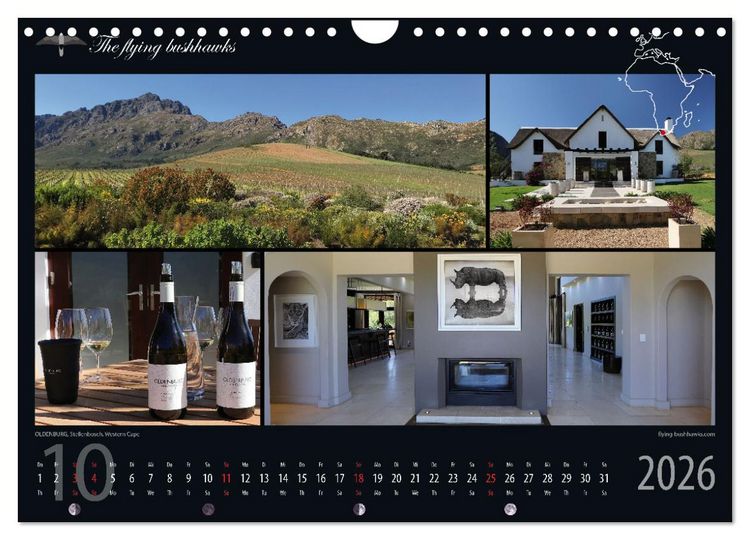 Produktbild: Wein & Architektur 2026 (Wandkalender 2026 DIN A4 quer), CALVENDO Monatskalender