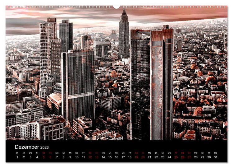 Produktbild: Frankfurt k&uuml;nstlerisch (hochwertiger Premium Wandkalender 2026 DIN A2 quer), Kunstdruck in Hochglanz