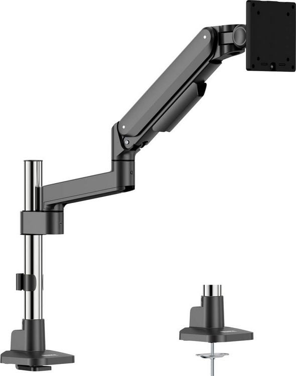 Produktbild: SpeaKa Professional SP-MM-1050 Monitor-Tischhalterung 1 Display(s) 38,1 cm (15") - 101,6 cm (40") Schwarz/Silber Neigbar, Schwenkbar