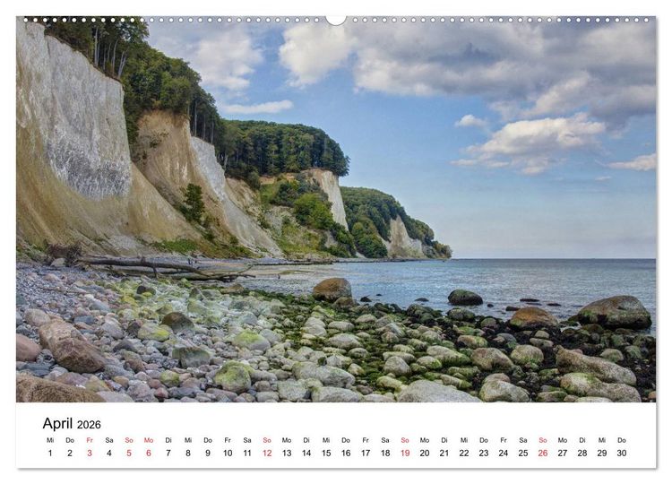 Produktbild: Der Hochuferweg im Jasmund Nationalpark (hochwertiger Premium Wandkalender 2026 DIN A2 quer), Kunstdruck in Hochglanz