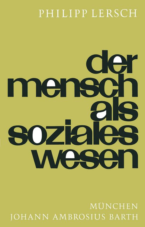 Produktbild: Der Mensch Als Soziales Wesen