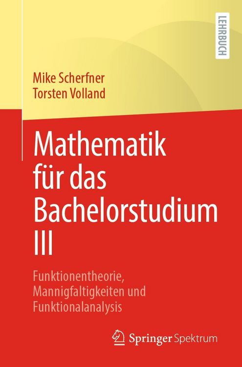 Produktbild: Mathematik f&uuml;r das Bachelorstudium III