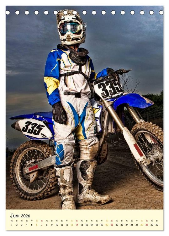 Produktbild: Motocross - einfach cool (Tischkalender 2026 DIN A5 hoch), CALVENDO Monatskalender